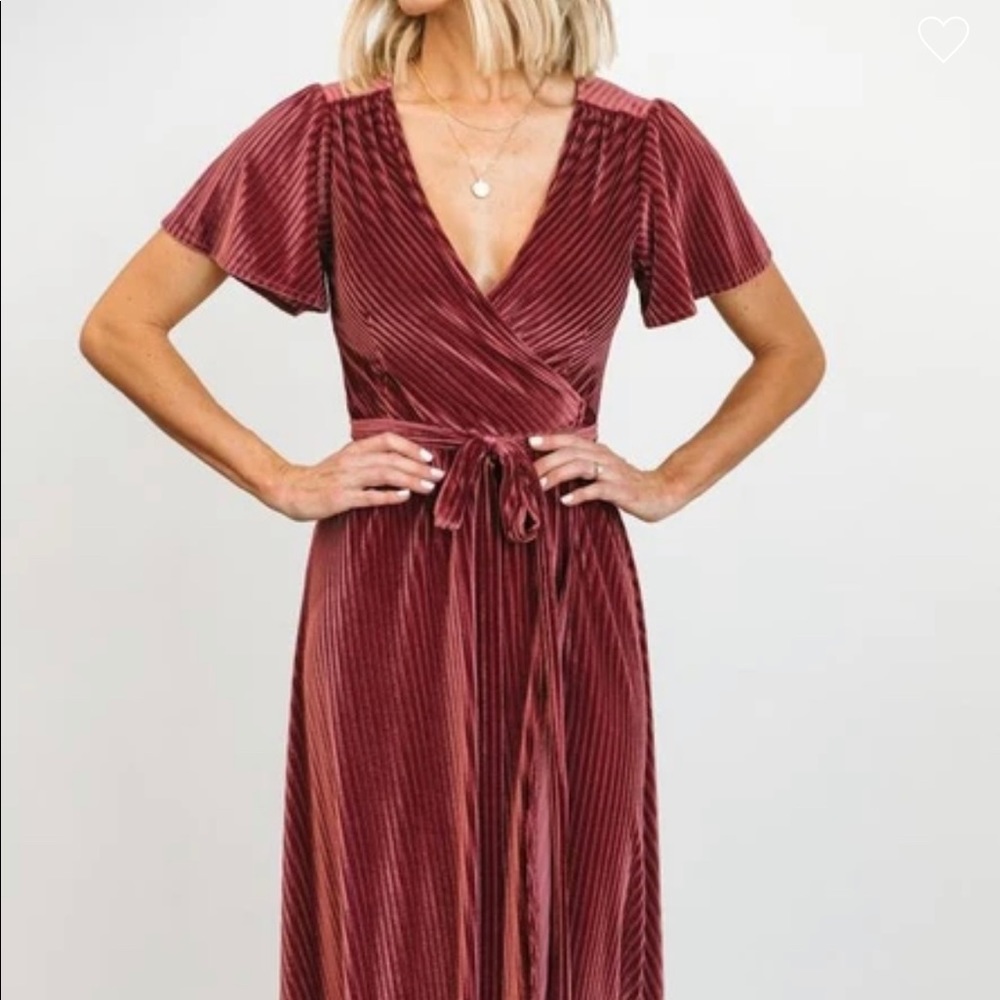 Baltic Born Andi Velvet Wrap Dress size L